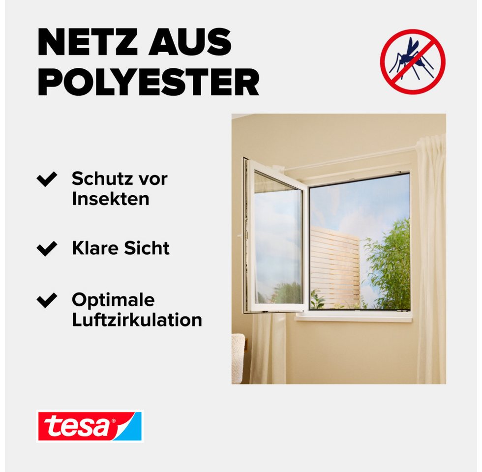 tesa Fliegengitter-Gewebe tesa Fliegengitter STANDARD 150 x 180 cm anthrazit – Bild 3 von 5