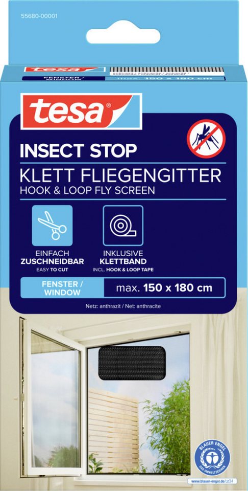tesa Fliegengitter-Gewebe tesa Fliegengitter STANDARD 150 x 180 cm anthrazit – Bild 5 von 5