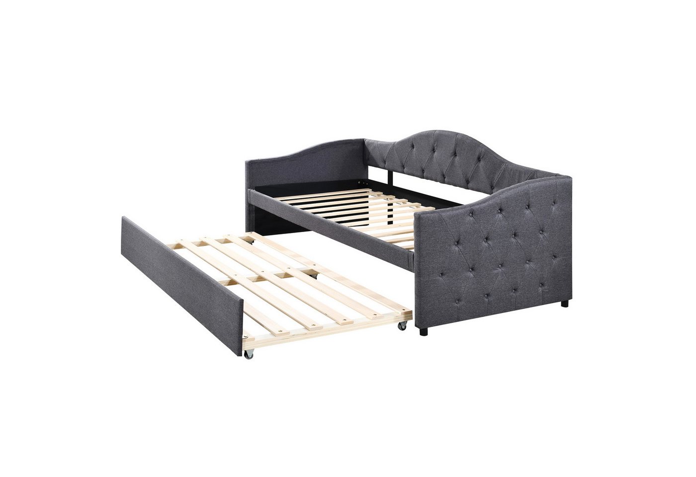 Flieks Daybett, Tagesbett Schlafsofa Kinderbett 90x200cm mit Ausziehbett 90x190cm – Bild 5 von 5