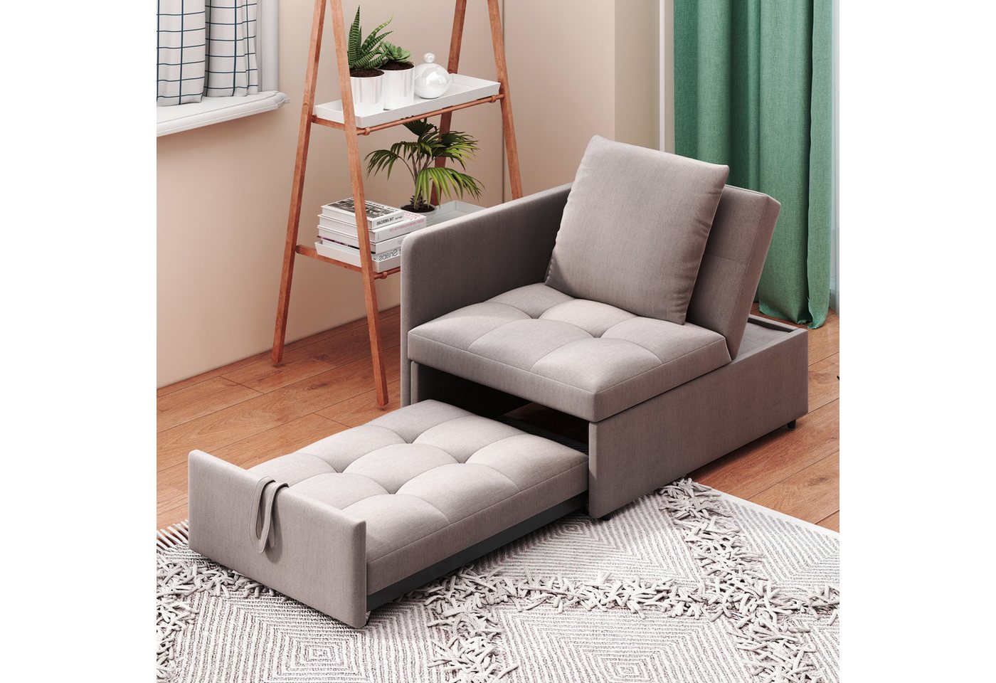Flieks Daybett, Polsterbett Multifunktion-Schlafsofa mit verstellbarer Rückenlehne – Bild 2 von 5