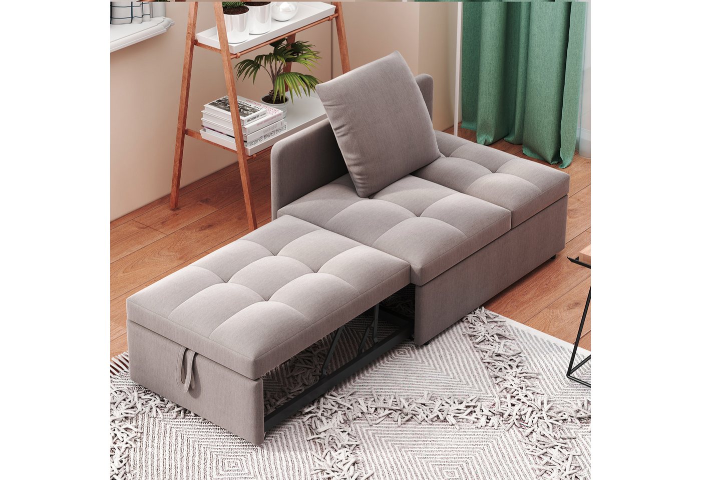 Flieks Daybett, Polsterbett Multifunktion-Schlafsofa mit verstellbarer Rückenlehne – Bild 3 von 5