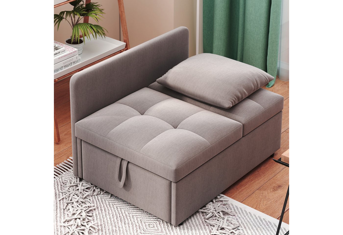 Flieks Daybett, Polsterbett Multifunktion-Schlafsofa mit verstellbarer Rückenlehne – Bild 4 von 5