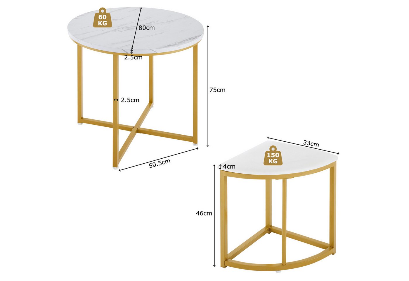 Flieks Essgruppe, (Set, 5-tlg., Tisch mit 4 Stühlen), runder Esstisch mit 4 Hocker Samt Set Küchetisch Esszimmerstühle – Bild 5 von 5