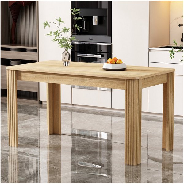 Flieks Esstisch (1-St), Rechteckiger Esszimmertisch Schreibtisch Küchentisch 116*65*75cm