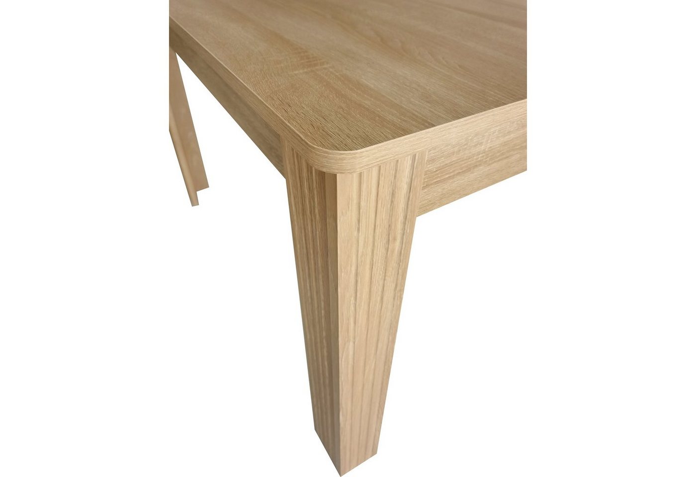 Flieks Esstisch (1-St), Rechteckiger Esszimmertisch Schreibtisch Küchentisch 116*65*75cm – Bild 5 von 5