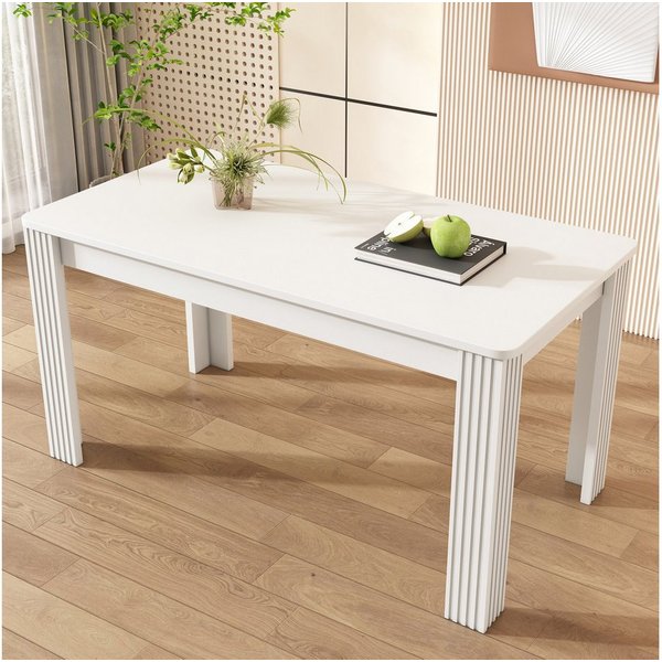 Flieks Esstisch (1-St), Rechteckiger Esszimmertisch Schreibtisch Küchentisch 116*65*75cm