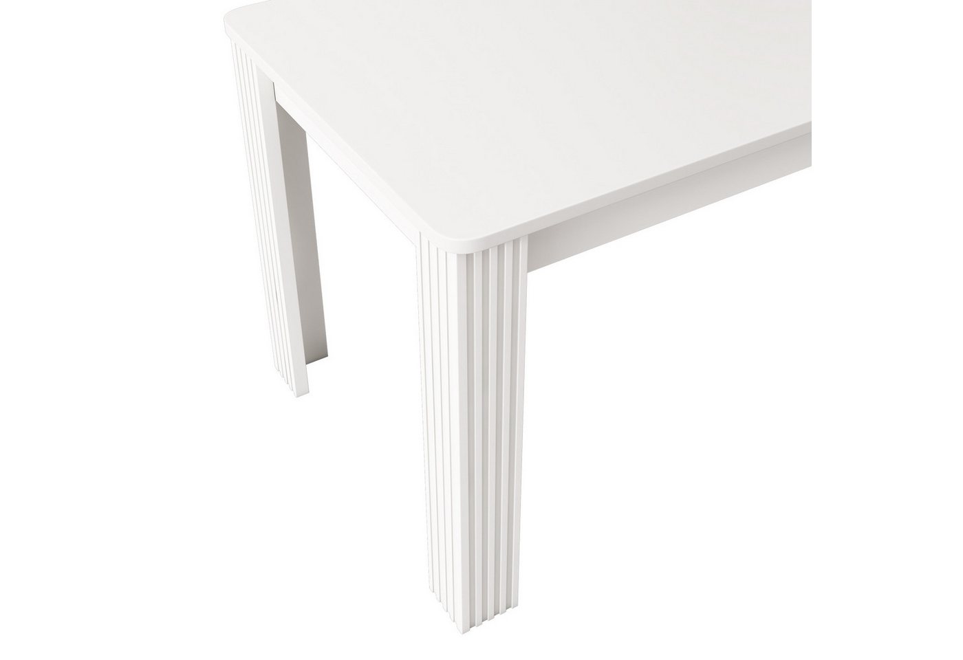 Flieks Esstisch (1-St), Rechteckiger Esszimmertisch Schreibtisch Küchentisch 116*65*75cm – Bild 5 von 5