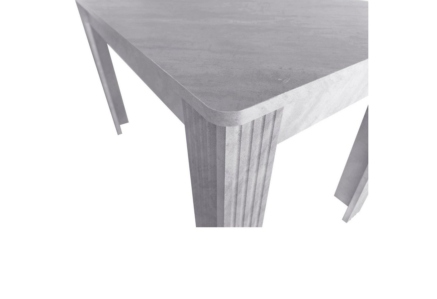Flieks Esstisch (1-St), Rechteckiger Esszimmertisch Schreibtisch Küchentisch 116*65*75cm – Bild 5 von 5