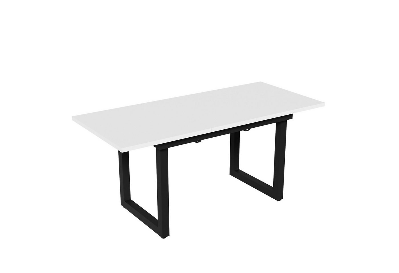 Flieks Esstisch (1-St), ausziehbar 140-180cm Tischplatte Küchentisch rechteckig, Eisenbeine – Bild 5 von 5