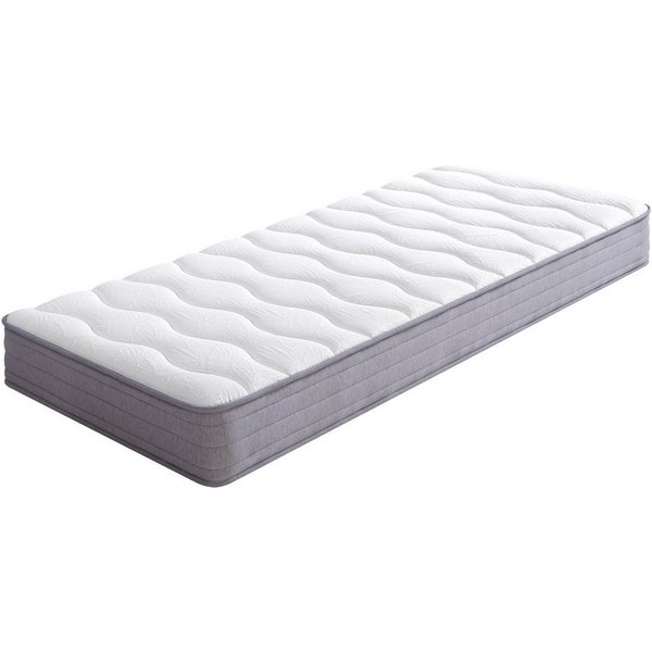 Federkernmatratze, Flieks, 20 cm hoch, Gerollte Matratze 140×200cm, Härtegrad: H3, mit ergonomischen Modulen