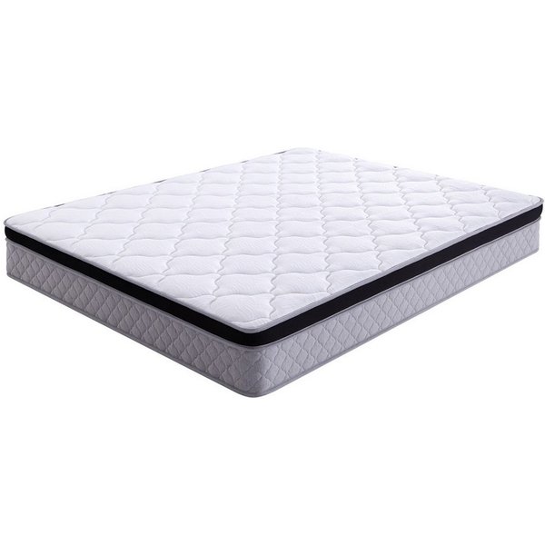 Federkernmatratze, Flieks, 25 cm hoch, Gerollte Matratze 140×200cm, Härtegrad: H3, mit ergonomischen Modulen