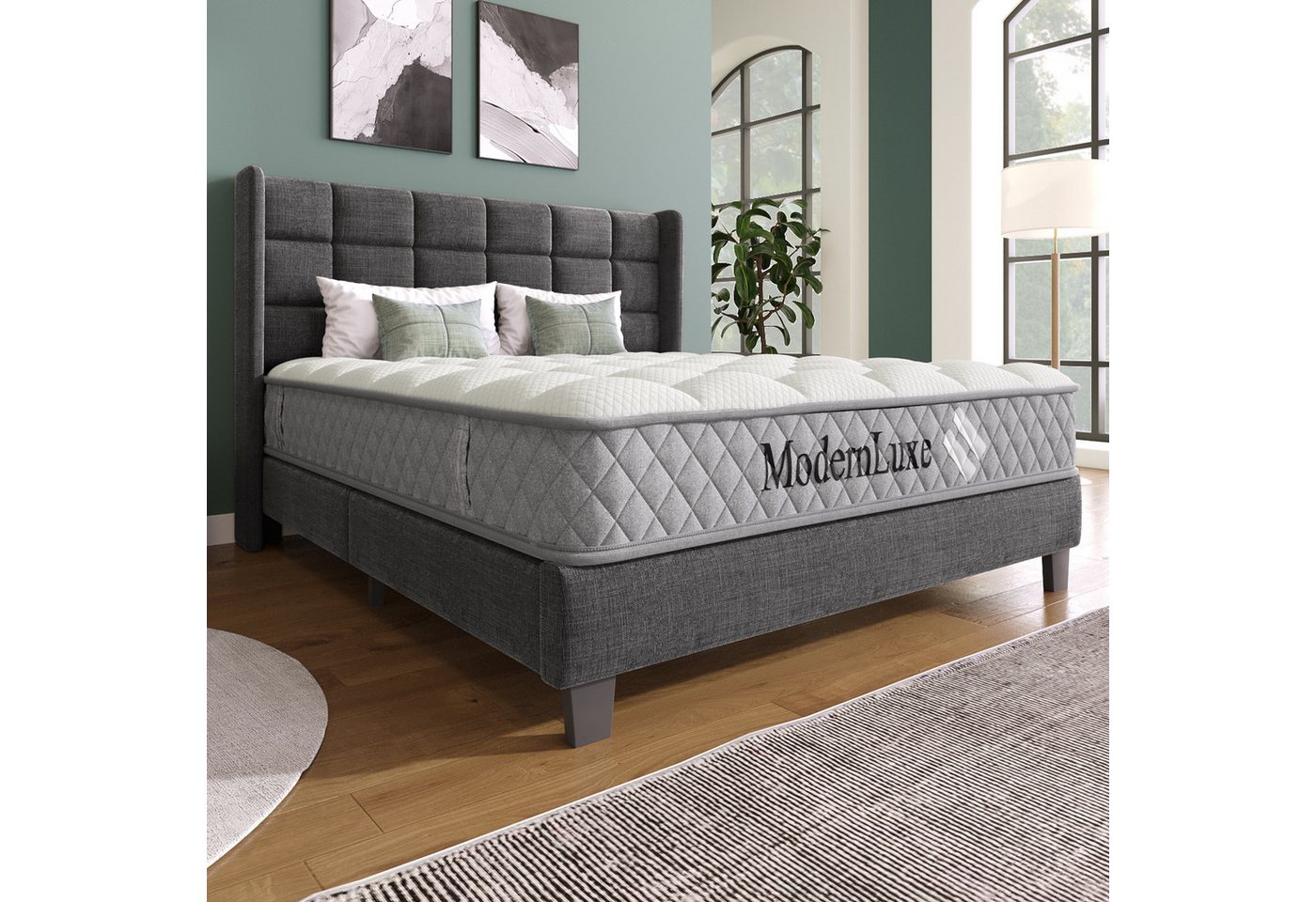 Kaltschaummatratze, Flieks, 20 cm hoch, Orthopädische Matratze H3 140x200x20cm mit 7-Zonen-Taschenfederkern – Bild 2 von 5