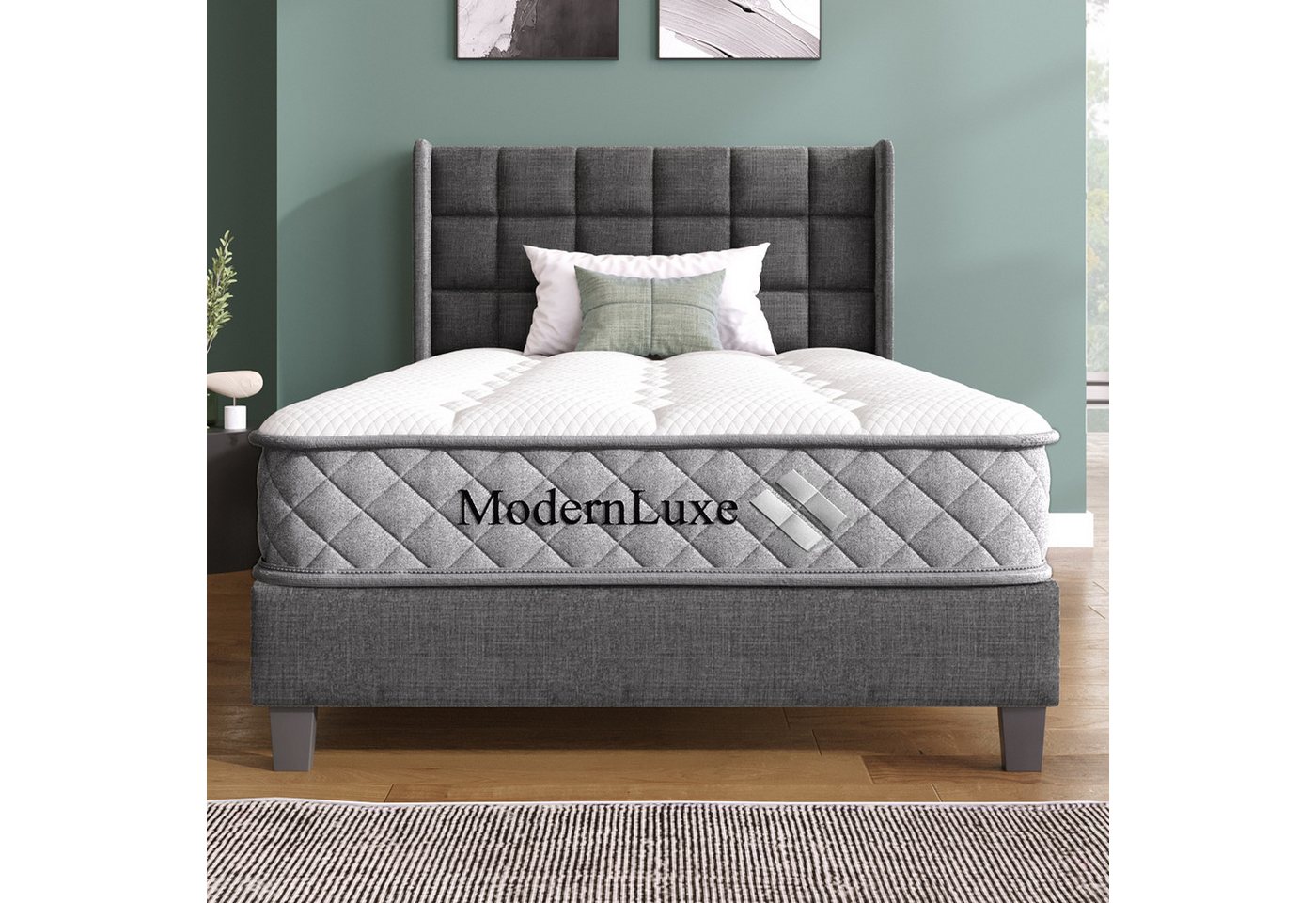 Kaltschaummatratze, Flieks, 20 cm hoch, Orthopädische Matratze H3 90x200x20cm mit 7-Zonen-Taschenfederkern – Bild 3 von 5