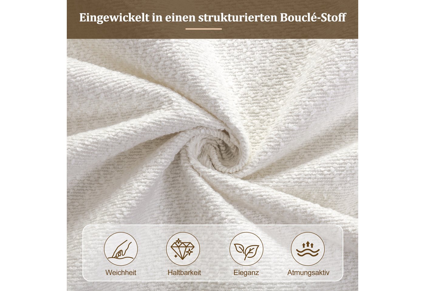 Flieks Polsterbett, Kinderbett Einzelbett 90x200cm mit Polsterkopfteil und Rausfallschutz – Bild 5 von 5