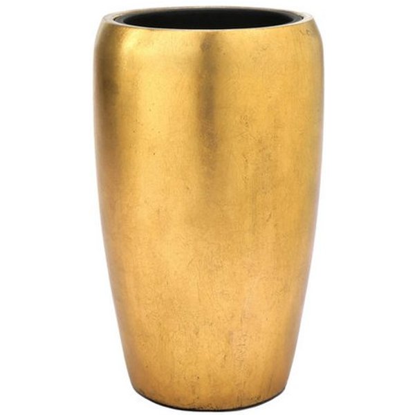 Flingora Bodenvase Cleo, mit Einsatz - Fiberglas - Indoor - Gold - Höhe 51 cm