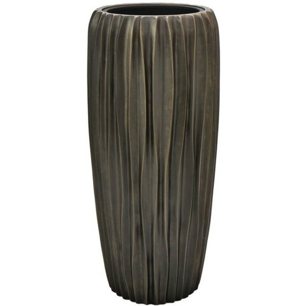 Flingora Bodenvase Minga, mit Einsatz - Fiberglas - Indoor - Kupferbraun - Höhe 75 cm