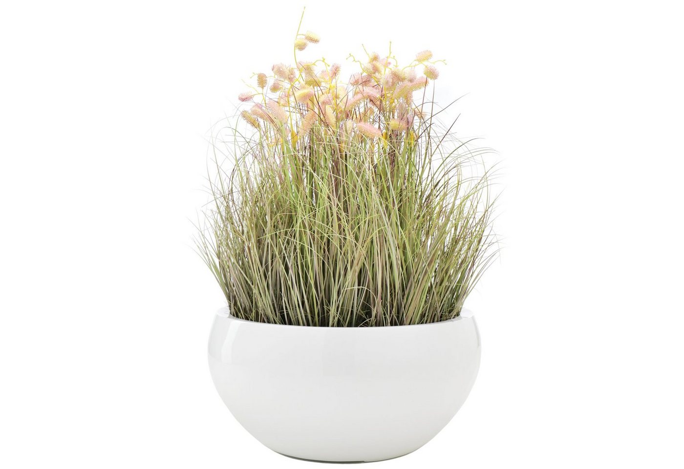 Flingora Pflanzschale Alodie, Fiberglas - Indoor & Outdoor - Weiß - Ø 50 cm – Bild 3 von 3