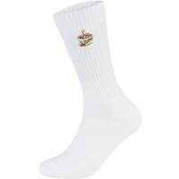 FLIP SOX Tennissocke mit Motiv, Größe 43/46 in Braun