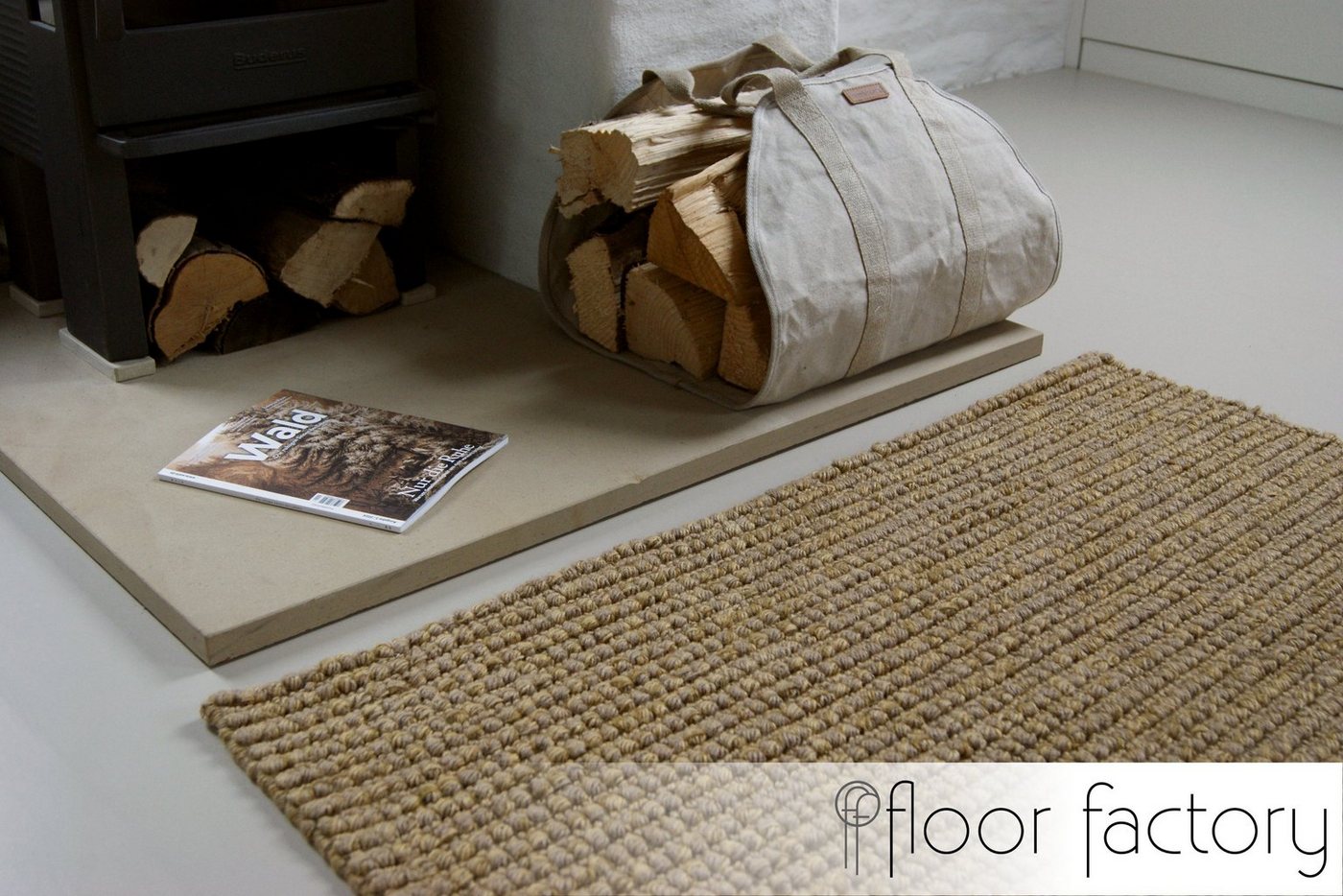 floor factory Teppich Jute, rechteckig, Höhe: 20 mm, handgewebt – Bild 5 von 5