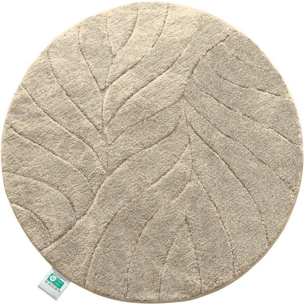 Floordirekt Badematte Maris, ausfranssicher, verschiedene Farben, aus weicher Mikrofaser, Höhe 15 mm, rutschhemmend beschichtet, fusselfrei, Polyester, Rund, 12