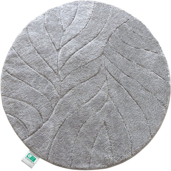 Floordirekt Badematte Maris, ausfranssicher, verschiedene Farben, aus weicher Mikrofaser, Höhe 15 mm, rutschhemmend beschichtet, fusselfrei, Polyester, Rund, 12