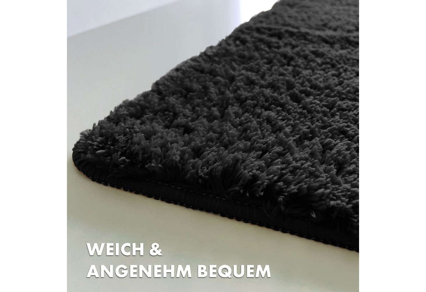Floordirekt Badematte Sky Extra weich & saugstark, Fußbodenheizung geeignet, Hochflor, Höhe 30 mm, Rutschhemmende Rückseite, Waschmaschinen & Trockner geeignet, – Bild 3 von 5
