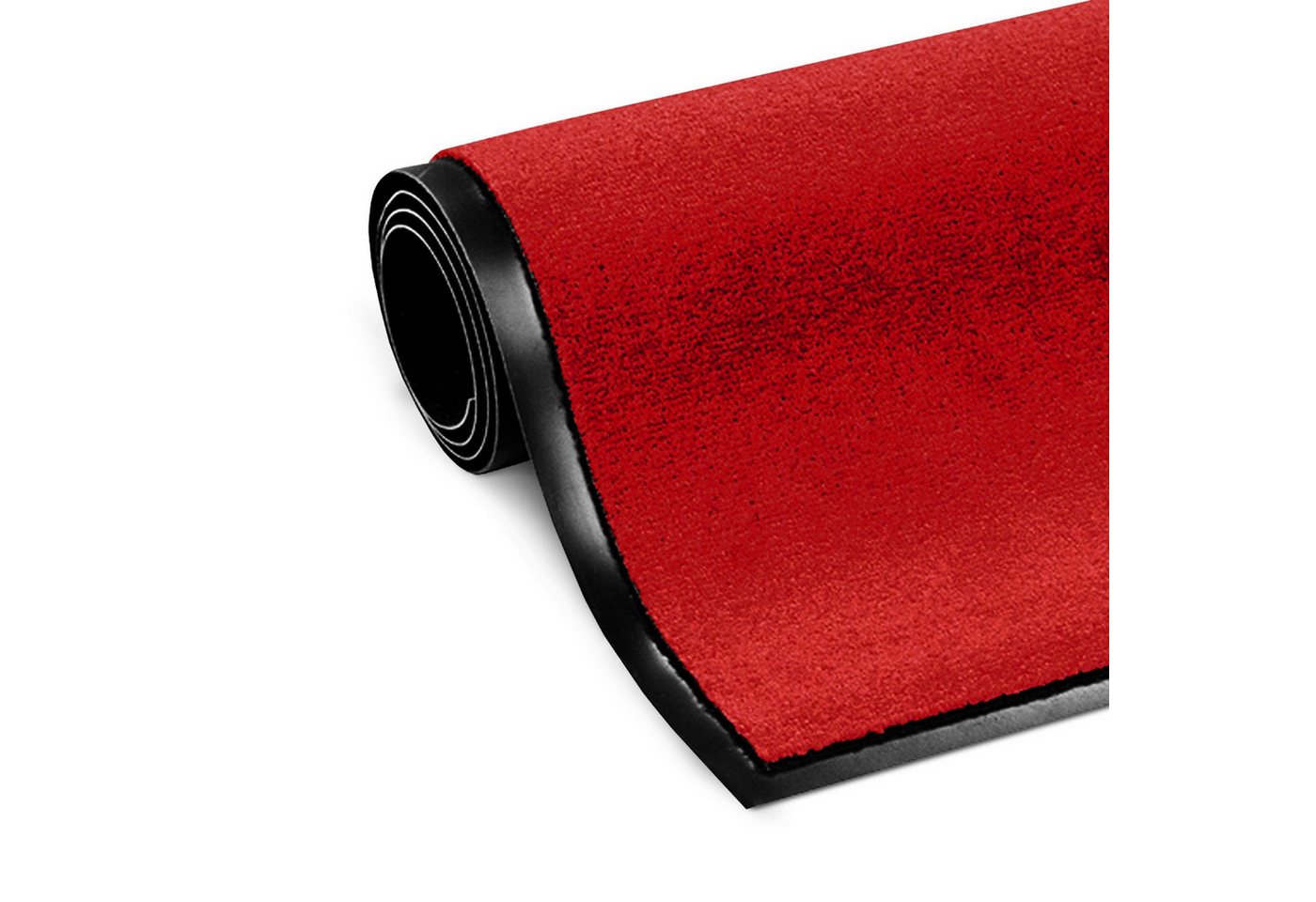 Floordirekt Fußmatte Monochrom, Rutschfeste Schmutzfangmatte Indoor, 30°C Maschinenwaschbar, Rechteckig, Höhe: 7 mm, Geeignet für Trockner & Fußbodenheizungen,  – Bild 3 von 5