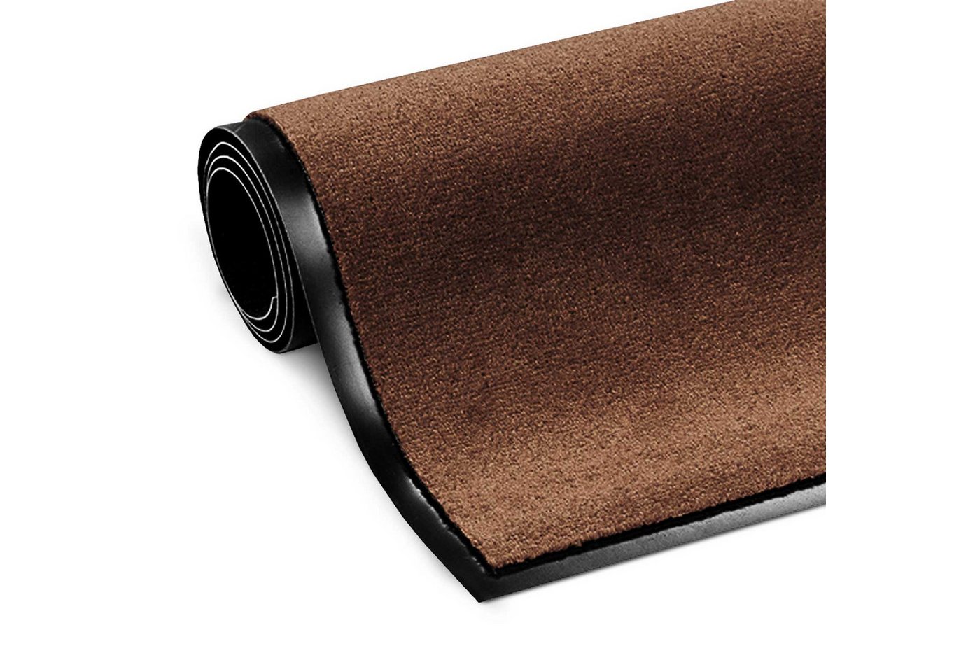 Floordirekt Fußmatte Monochrom, Rutschfeste Schmutzfangmatte Indoor, 30°C Maschinenwaschbar, Rechteckig, Höhe: 7 mm, Geeignet für Trockner & Fußbodenheizungen,  – Bild 3 von 5