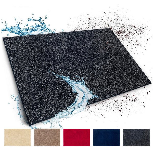 Floordirekt Fußmatte Nasa Schmutzfangmatte, rechteckig, Höhe: 14 mm, waschbar bei 30 Grad, schmutzabsorbierend