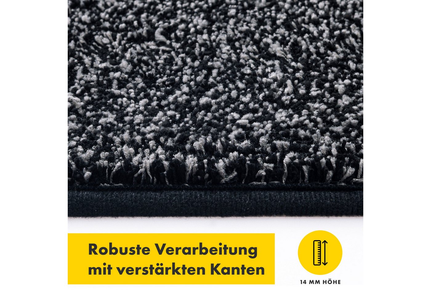 Floordirekt Fußmatte Nasa Schmutzfangmatte, rechteckig, Höhe: 14 mm, waschbar bei 30 Grad, schmutzabsorbierend – Bild 5 von 5