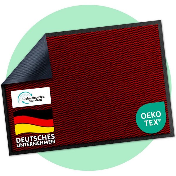 Floordirekt Fußmatte SKY Novo, enorm rutschfeste TPE-Rückseite, effektive Schmutzaufnahme, Rechteckig, Höhe: 7 mm, In- & Outdoor Schmutzfangmatte, saugstarker F