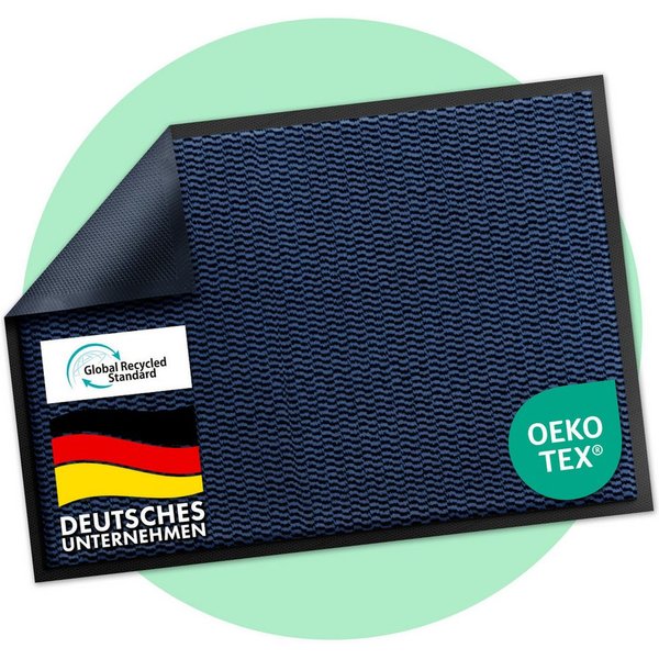 Floordirekt Fußmatte SKY Novo, enorm rutschfeste TPE-Rückseite, effektive Schmutzaufnahme, Rechteckig, Höhe: 7 mm, In- & Outdoor Schmutzfangmatte, saugstarker F