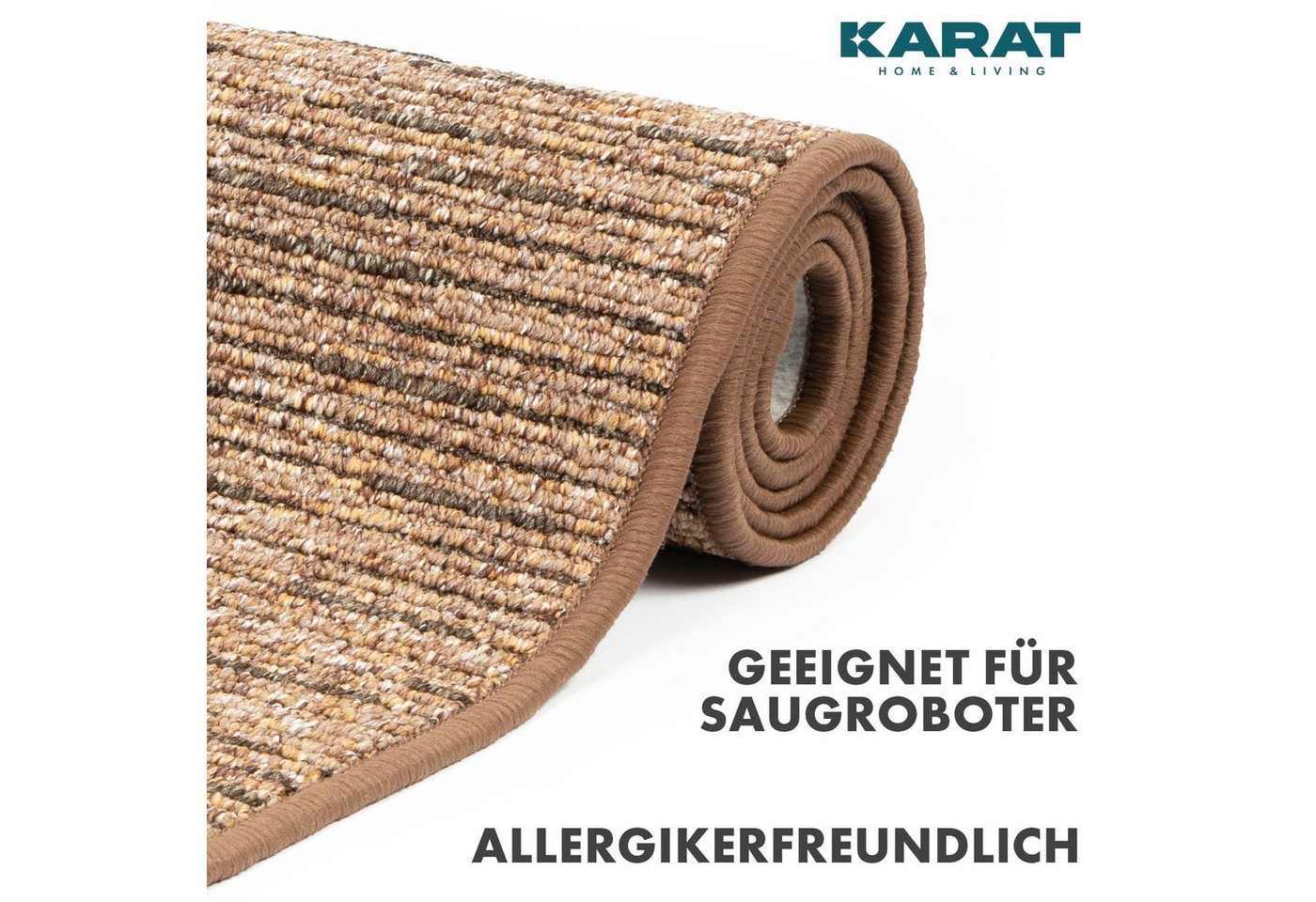 Floordirekt Läufer Geneva, moderner Teppichläufer für Flur, Schlafzimmer und Wohnzimmer, Filzrücken, fußbodenheizungsgeeignet – Bild 3 von 5