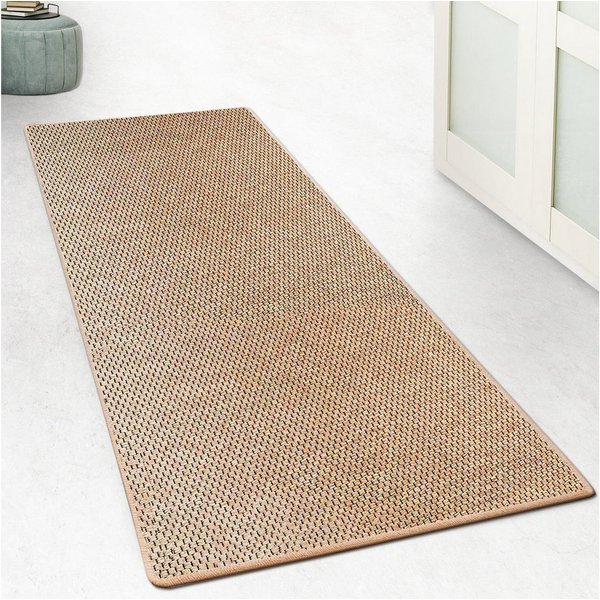 Floordirekt Läufer Kalkutta, robuste & strapazierfähige Sisal-Naturfaser, Rutschfest, rechteckig, Höhe: 5 mm, Sisal Teppichläufer in Boho-Style für alle Räume -