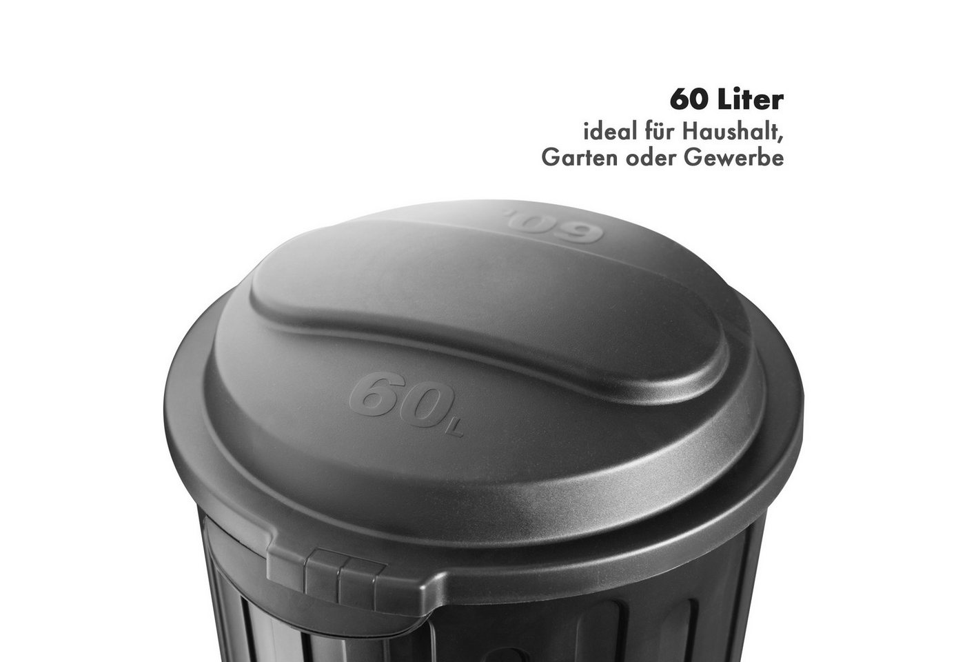 Floordirekt Mülleimer Abfalleimer Robin Geruchsdicht, Hygienisch & Leicht zu Reinigen, 60 L – Bild 4 von 5