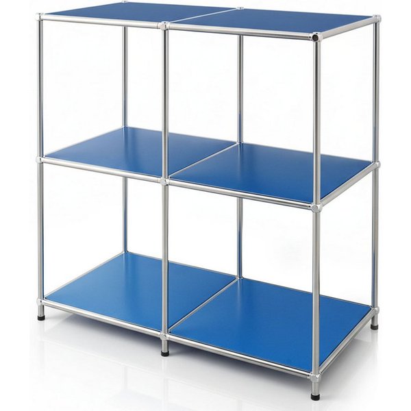 Floordirekt Sideboard Concept Epure MK-027 Metallregal, B78 × T40 × H82 cm, diverse Farben (modular, kratzfeste Pulverbeschichtung), offenes Ablageregal mit ver