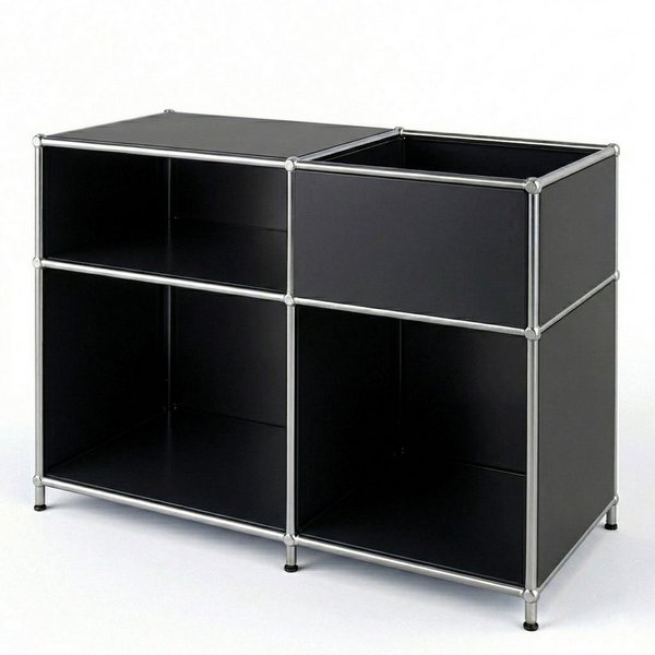 Floordirekt Sideboard Metall Concept Epure MK-030 Metallregal Stauraumfach, 3 Ablagen, B88×T40×H65 cm