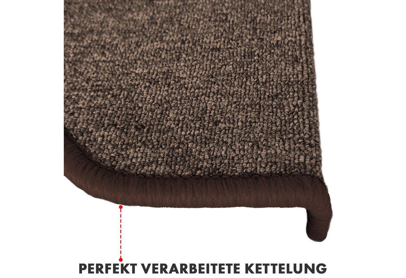 Floordirekt Stufenmatte London Pro, Im modernen Design, Halbrund, Rutschhemmende Oberfläche – Bild 5 von 5