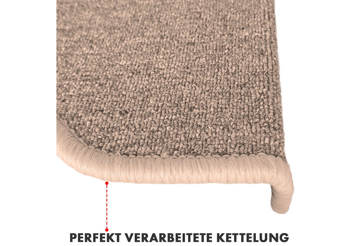 Floordirekt Stufenmatte London Pro, Im modernen Design, Halbrund, Rutschhemmende Oberfläche – Bild 5 von 5