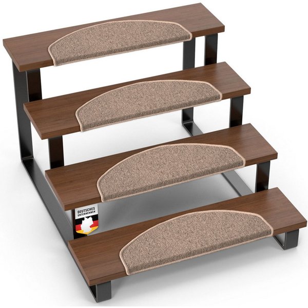 Floordirekt Stufenmatte London Pro, Im modernen Design, Halbrund, Rutschhemmende Oberfläche