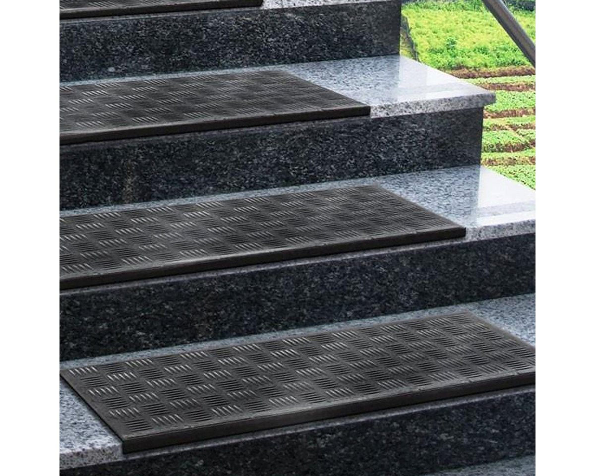 Floordirekt Stufenmatte Madras, 25x65 cm, Treppenschutz, Außentreppenschutz, rechteckig, aus Gummi – Bild 3 von 3