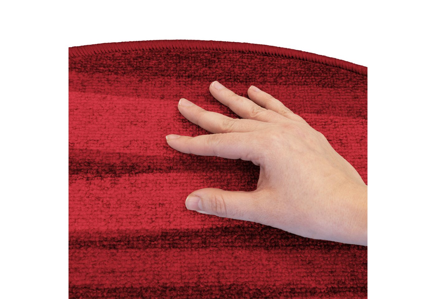 Floordirekt Stufenmatte Via Veneto, Erhältlich in vielen Farben & Größen, Treppenschutz, Halbrund, Höhe: 8,5 mm – Bild 3 von 5