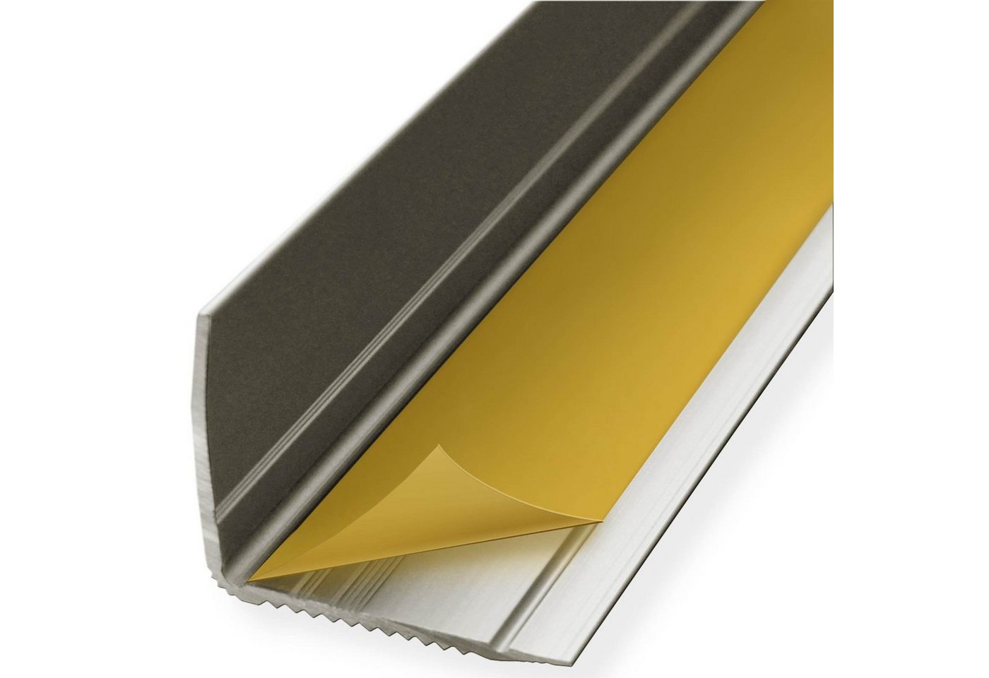 Floordirekt Treppenkantenprofil Integral, 4 Farben & 3 Größen, Stufenkantenprofil, L-Form, 35x30 mm, Selbstklebend – Bild 4 von 4