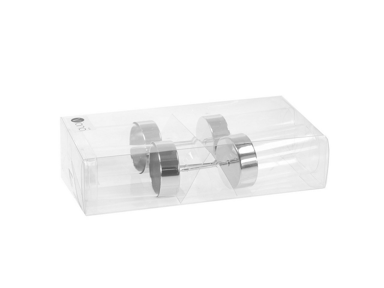 Florists Products Kerzenhalter Elegante steckbare Kerzenhalter Metall Glas Ø5cm H14cm 4er Set, 4 Stü – Bild 5 von 5
