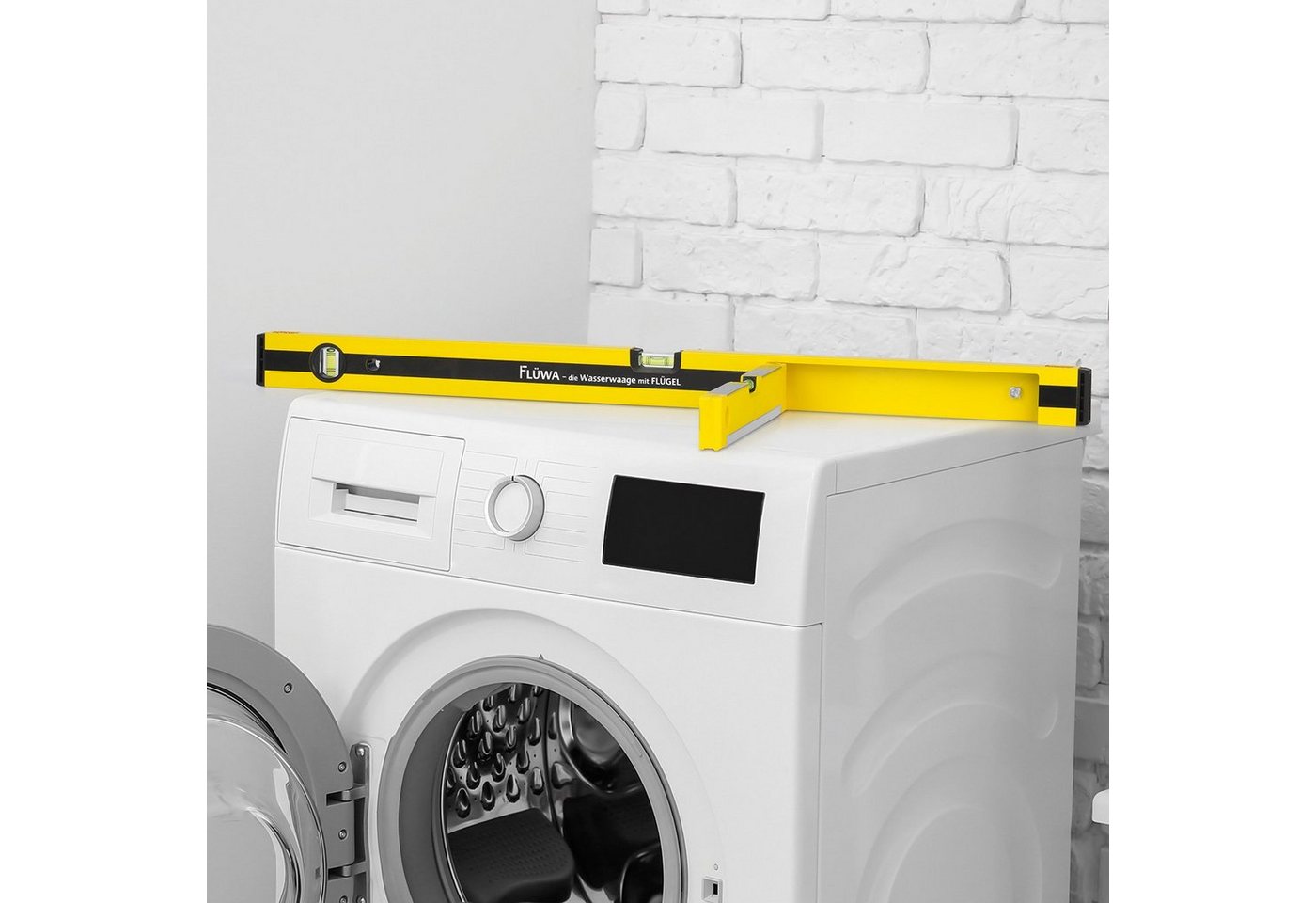 FLÜWA Wasserwaage, 80 cm schwarz/gelb – Bild 4 von 5