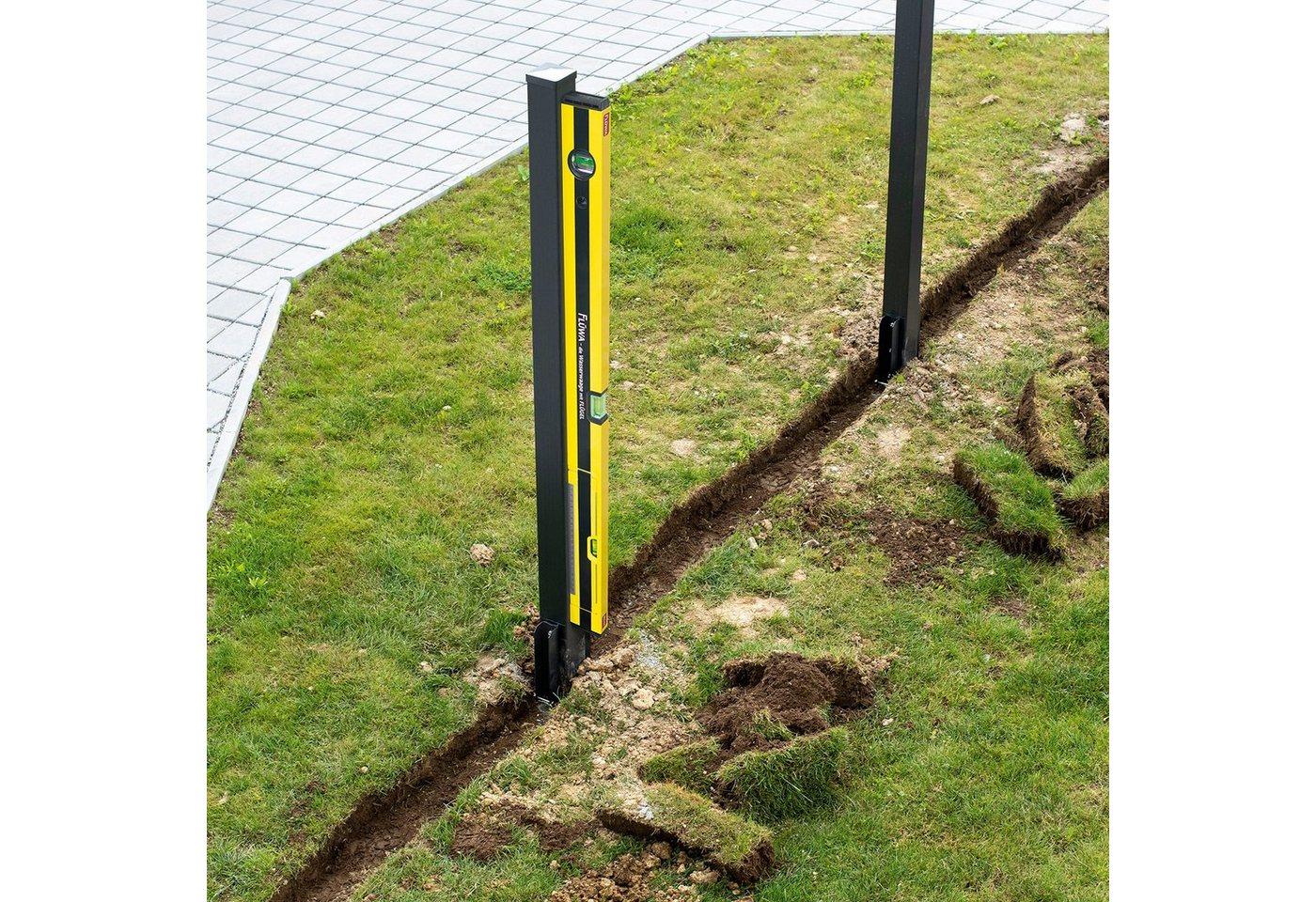 FLÜWA Wasserwaage, 80 cm schwarz/gelb – Bild 5 von 5