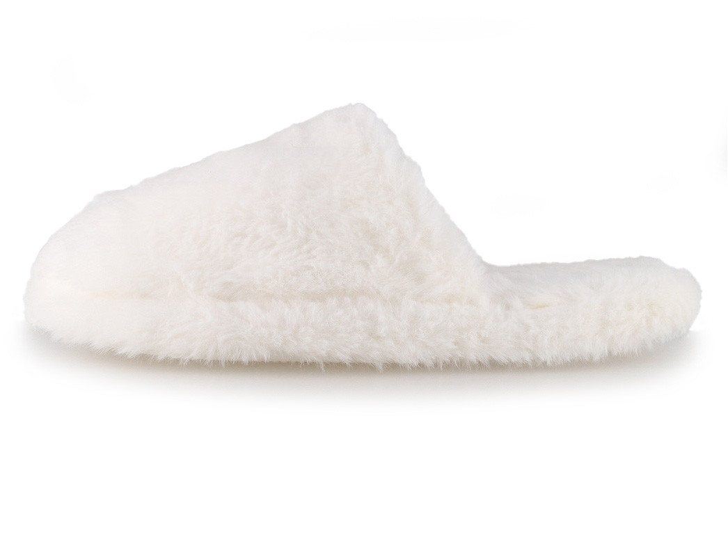 Fluffys Softina Damen Pantoffeln, weiß, warm, weich Hausschuh – Bild 5 von 5