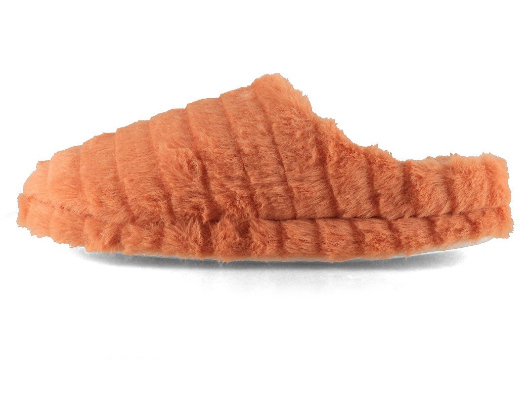 Fluffys Veluna Damen Pantoffeln, orange, warm, weich Hausschuh – Bild 5 von 5
