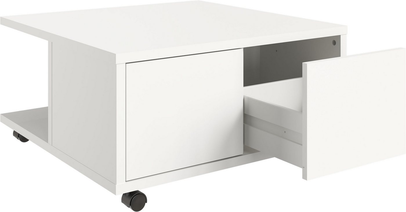 FMD Couchtisch Twin, Sofatisch mit Rollen, Push-to-open, viel Stauraum, Breite: 70 cm – Bild 5 von 5