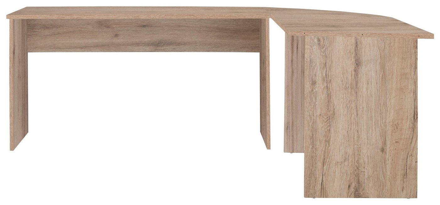 FMD Eckschreibtisch Tiell, Winkelschreibtisch, Bürotisch, beidseitig montierbar, 205/155 cm – Bild 5 von 5